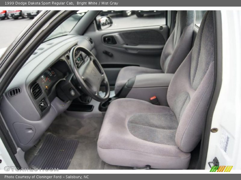  1999 Dakota Sport Regular Cab Mist Gray Interior