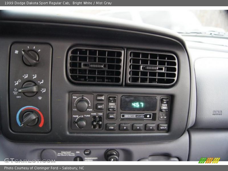Controls of 1999 Dakota Sport Regular Cab