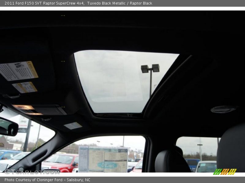 Sunroof of 2011 F150 SVT Raptor SuperCrew 4x4