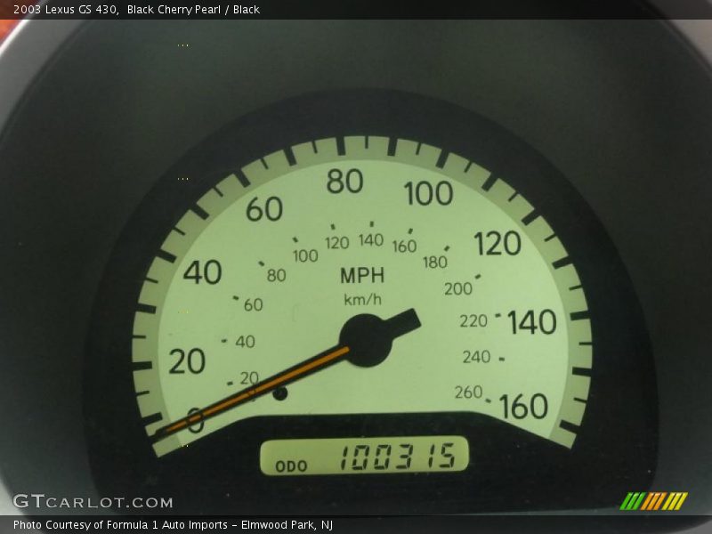 Black Cherry Pearl / Black 2003 Lexus GS 430