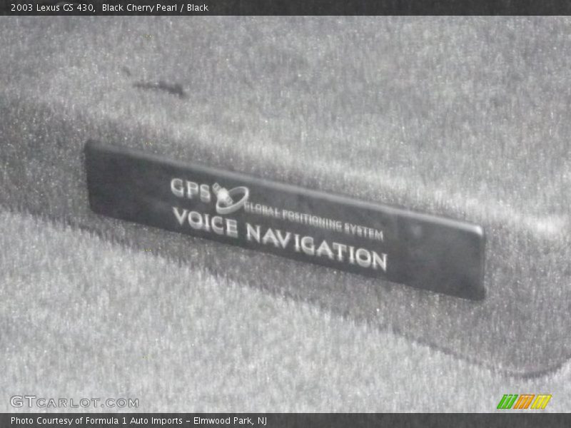 Black Cherry Pearl / Black 2003 Lexus GS 430