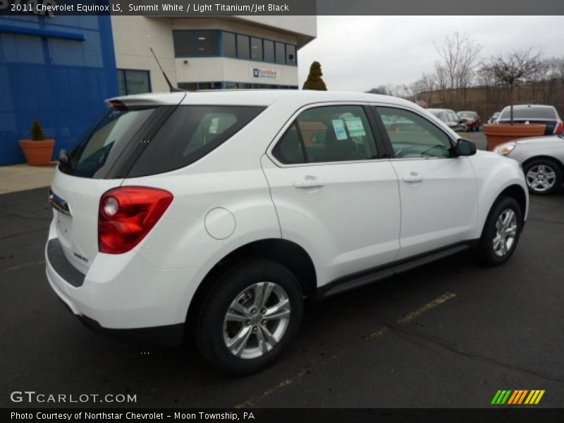 Summit White / Light Titanium/Jet Black 2011 Chevrolet Equinox LS
