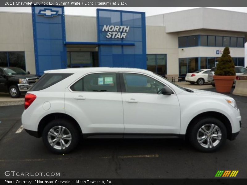 Summit White / Light Titanium/Jet Black 2011 Chevrolet Equinox LS
