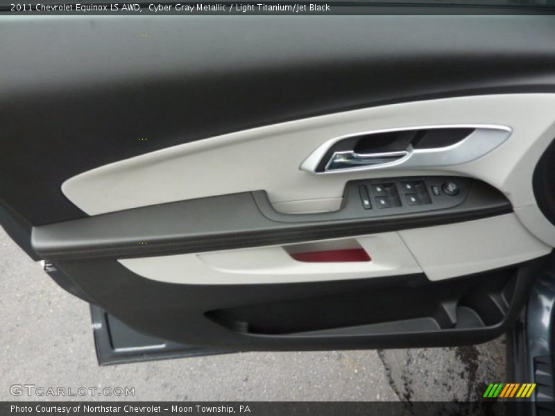 Cyber Gray Metallic / Light Titanium/Jet Black 2011 Chevrolet Equinox LS AWD