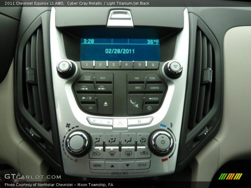 Cyber Gray Metallic / Light Titanium/Jet Black 2011 Chevrolet Equinox LS AWD