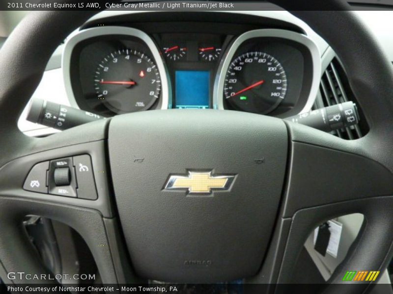 Cyber Gray Metallic / Light Titanium/Jet Black 2011 Chevrolet Equinox LS AWD