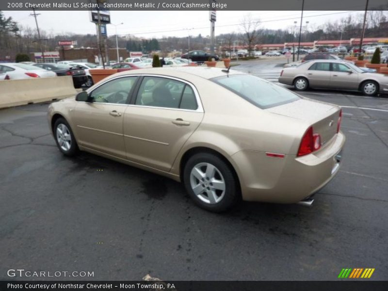 Sandstone Metallic / Cocoa/Cashmere Beige 2008 Chevrolet Malibu LS Sedan