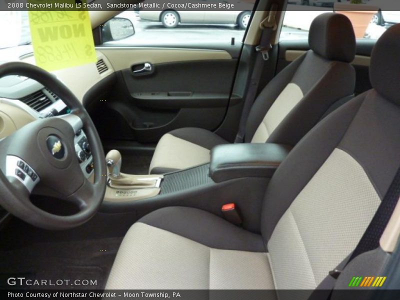Sandstone Metallic / Cocoa/Cashmere Beige 2008 Chevrolet Malibu LS Sedan