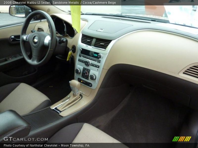 Sandstone Metallic / Cocoa/Cashmere Beige 2008 Chevrolet Malibu LS Sedan