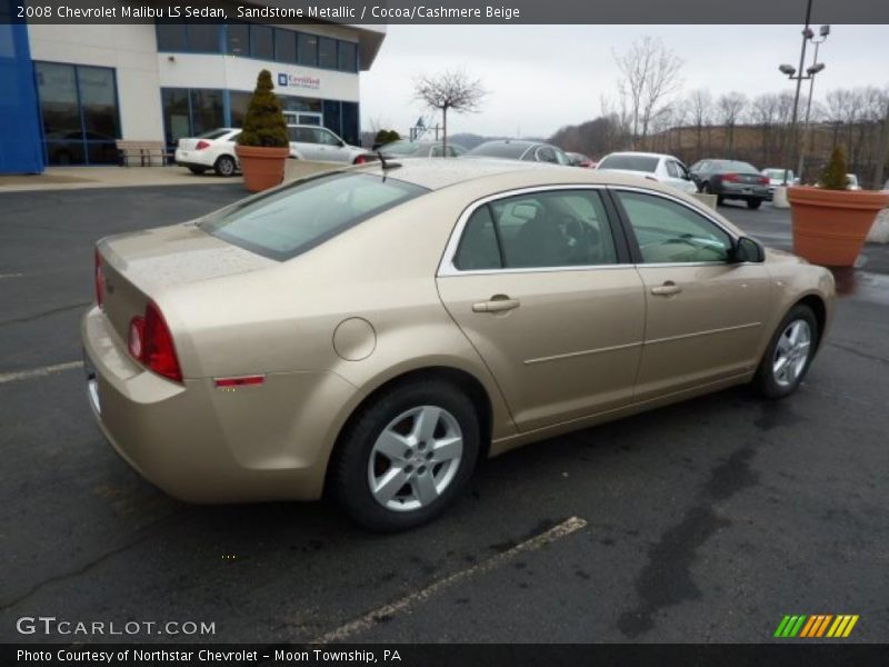 Sandstone Metallic / Cocoa/Cashmere Beige 2008 Chevrolet Malibu LS Sedan