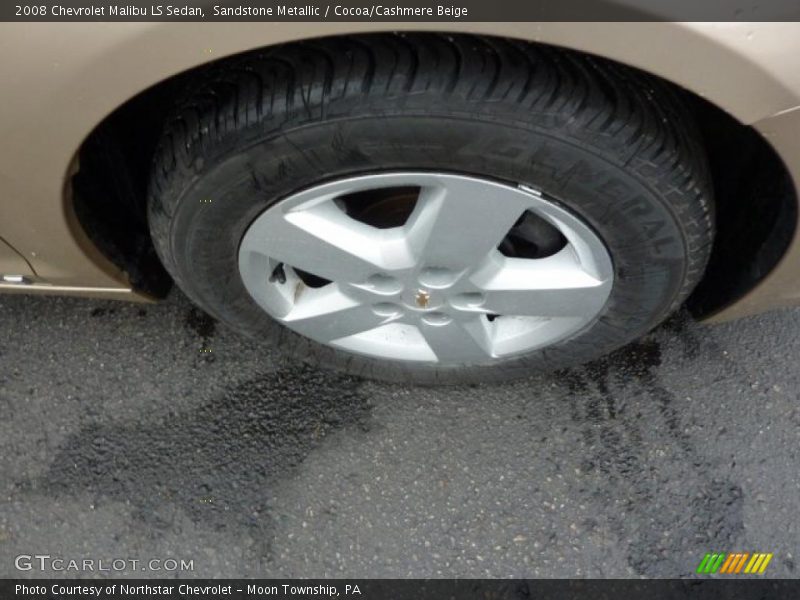 Sandstone Metallic / Cocoa/Cashmere Beige 2008 Chevrolet Malibu LS Sedan
