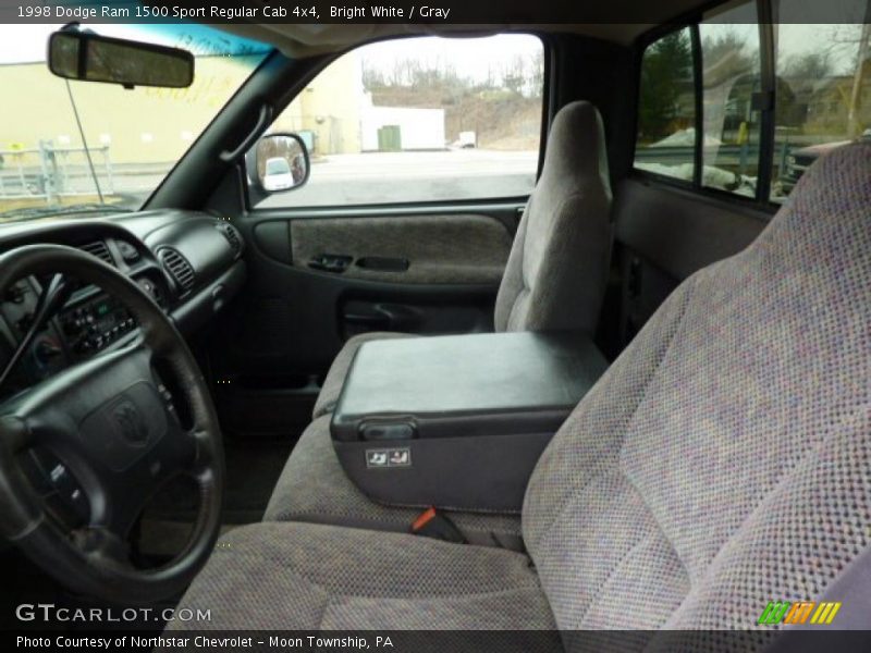 Bright White / Gray 1998 Dodge Ram 1500 Sport Regular Cab 4x4