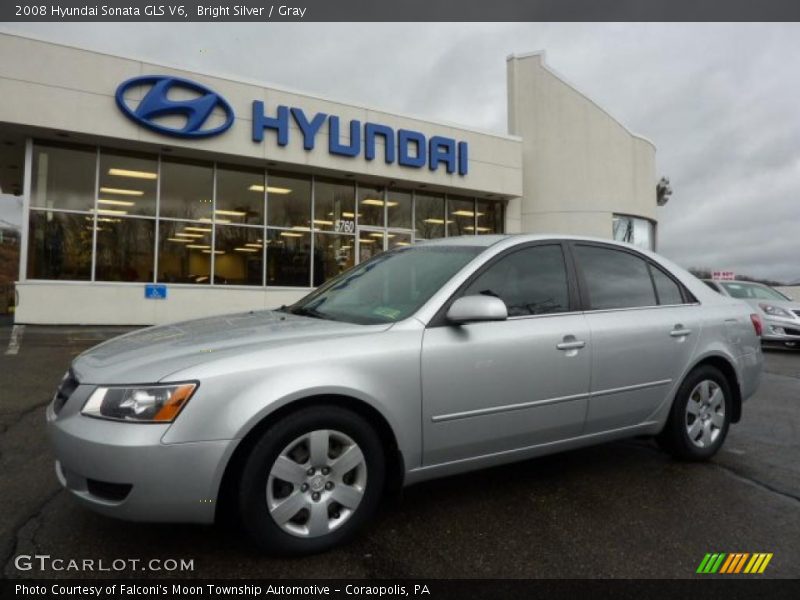 Bright Silver / Gray 2008 Hyundai Sonata GLS V6