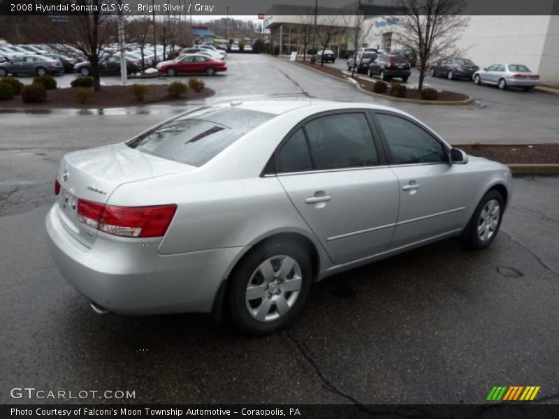 Bright Silver / Gray 2008 Hyundai Sonata GLS V6