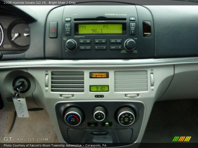Bright Silver / Gray 2008 Hyundai Sonata GLS V6