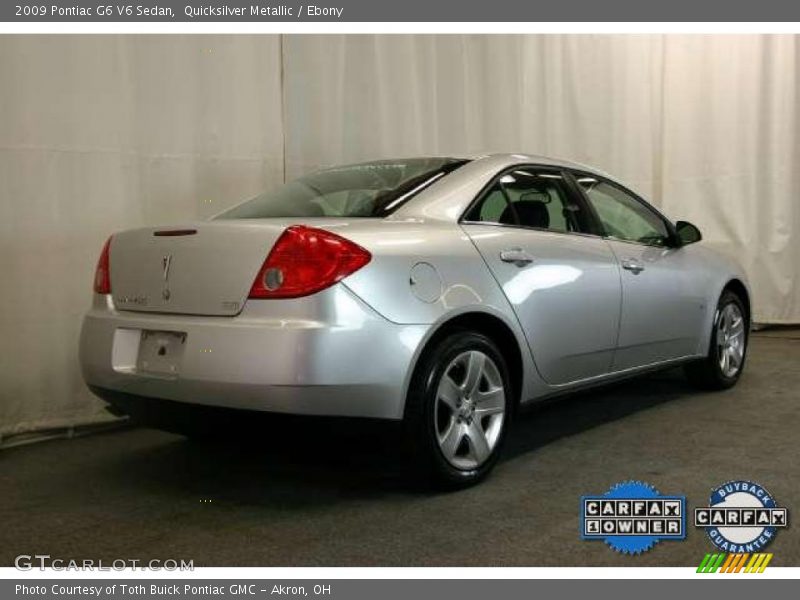 Quicksilver Metallic / Ebony 2009 Pontiac G6 V6 Sedan