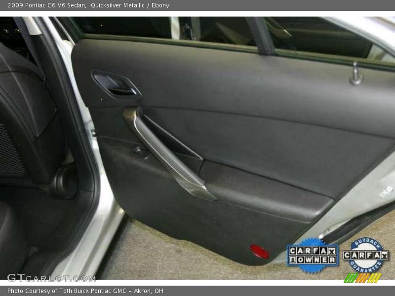 Quicksilver Metallic / Ebony 2009 Pontiac G6 V6 Sedan