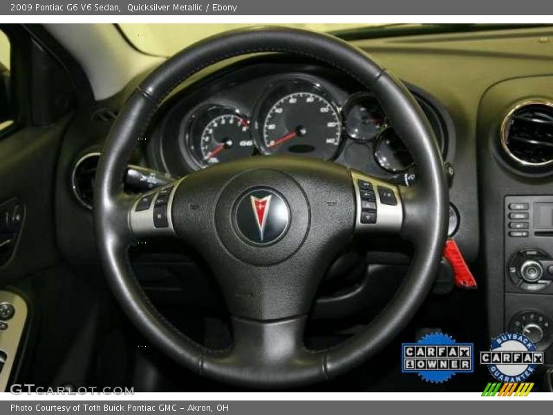 Quicksilver Metallic / Ebony 2009 Pontiac G6 V6 Sedan