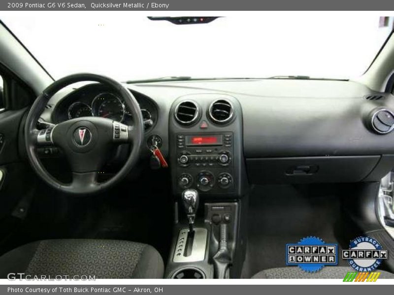 Quicksilver Metallic / Ebony 2009 Pontiac G6 V6 Sedan