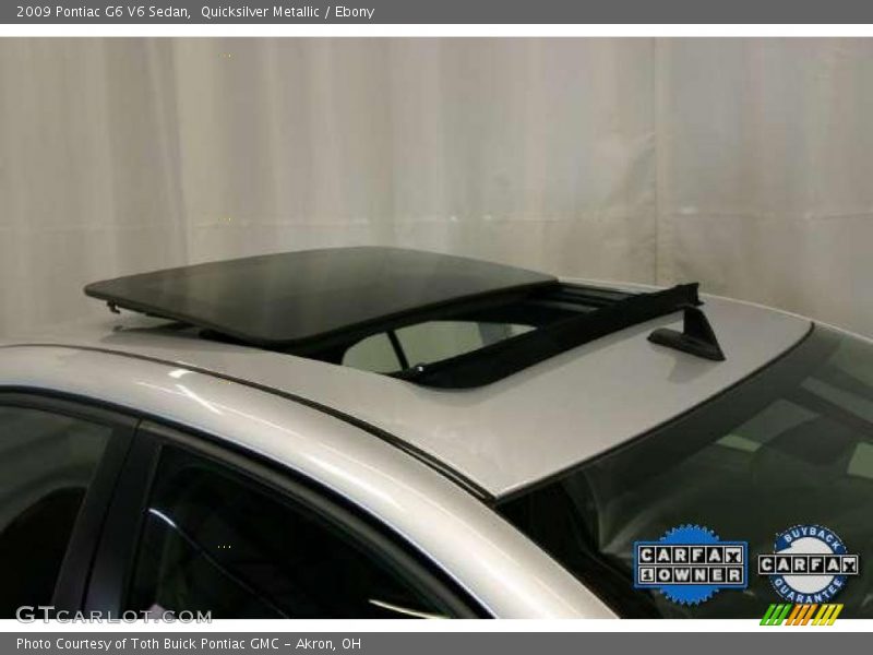 Quicksilver Metallic / Ebony 2009 Pontiac G6 V6 Sedan