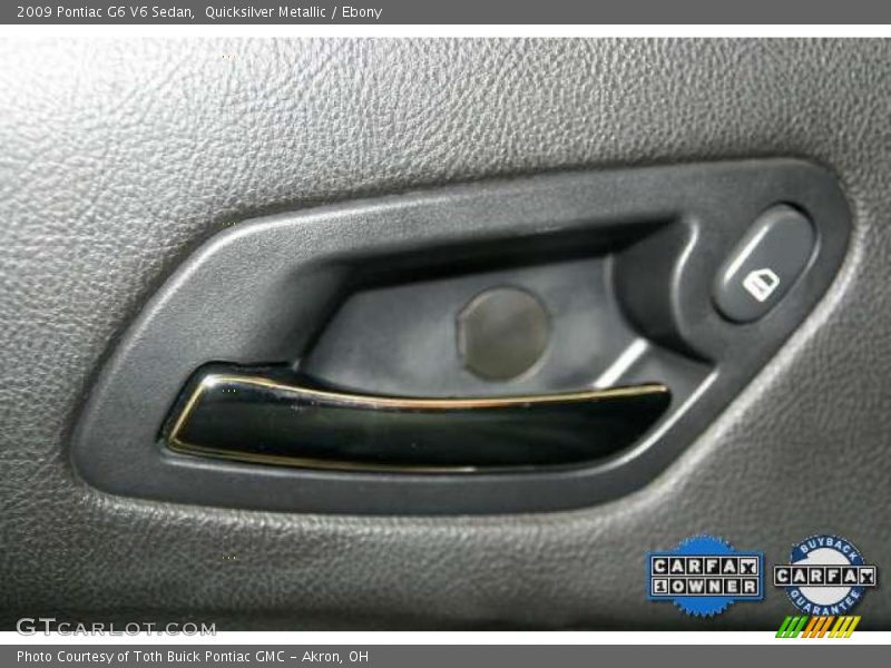 Quicksilver Metallic / Ebony 2009 Pontiac G6 V6 Sedan
