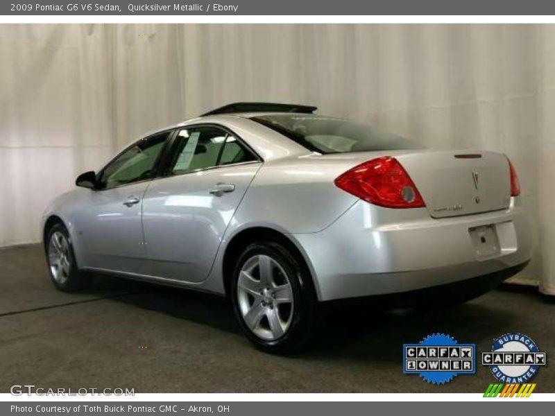 Quicksilver Metallic / Ebony 2009 Pontiac G6 V6 Sedan