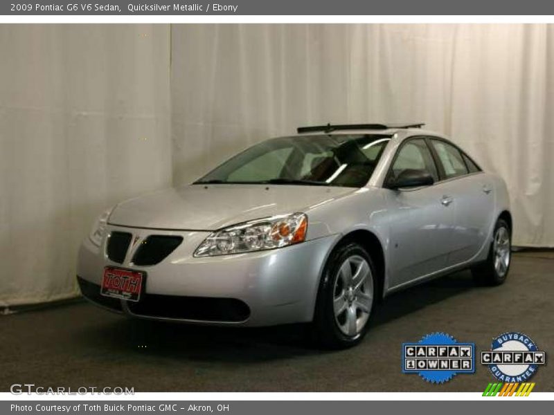 Quicksilver Metallic / Ebony 2009 Pontiac G6 V6 Sedan