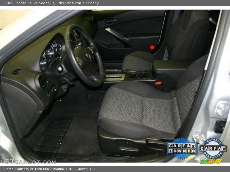 Quicksilver Metallic / Ebony 2009 Pontiac G6 V6 Sedan