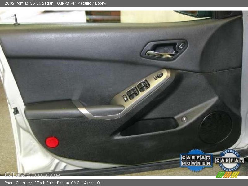 Quicksilver Metallic / Ebony 2009 Pontiac G6 V6 Sedan