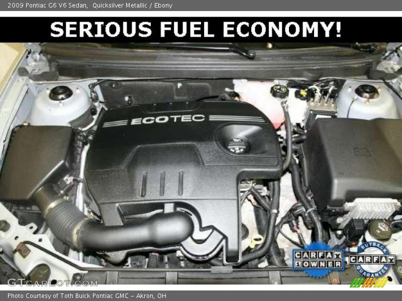 Quicksilver Metallic / Ebony 2009 Pontiac G6 V6 Sedan