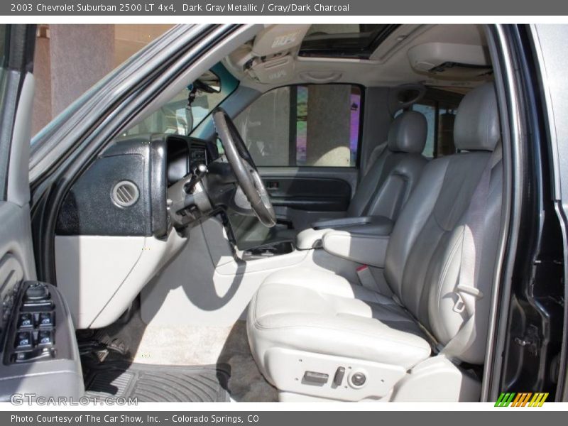 Dark Gray Metallic / Gray/Dark Charcoal 2003 Chevrolet Suburban 2500 LT 4x4