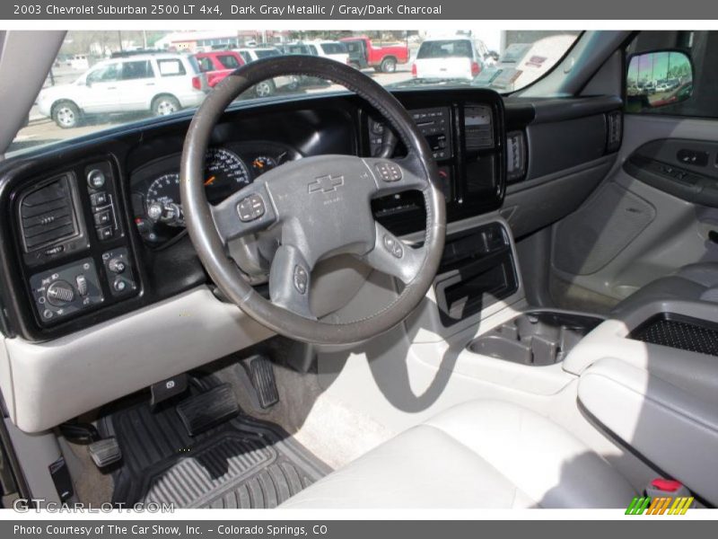 Dark Gray Metallic / Gray/Dark Charcoal 2003 Chevrolet Suburban 2500 LT 4x4