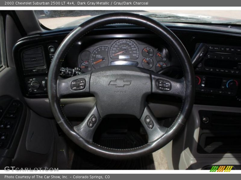 Dark Gray Metallic / Gray/Dark Charcoal 2003 Chevrolet Suburban 2500 LT 4x4