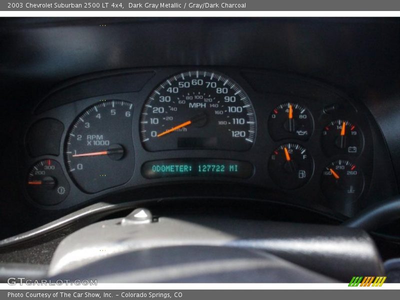 Dark Gray Metallic / Gray/Dark Charcoal 2003 Chevrolet Suburban 2500 LT 4x4