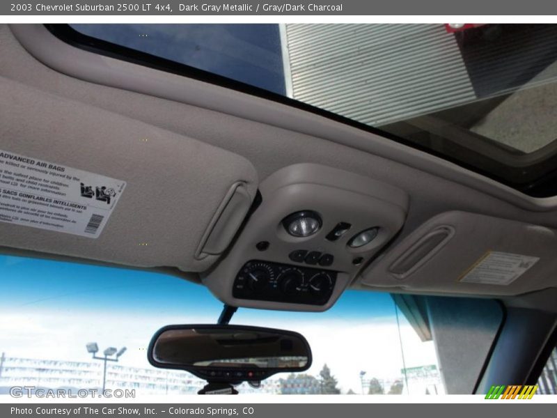 Dark Gray Metallic / Gray/Dark Charcoal 2003 Chevrolet Suburban 2500 LT 4x4
