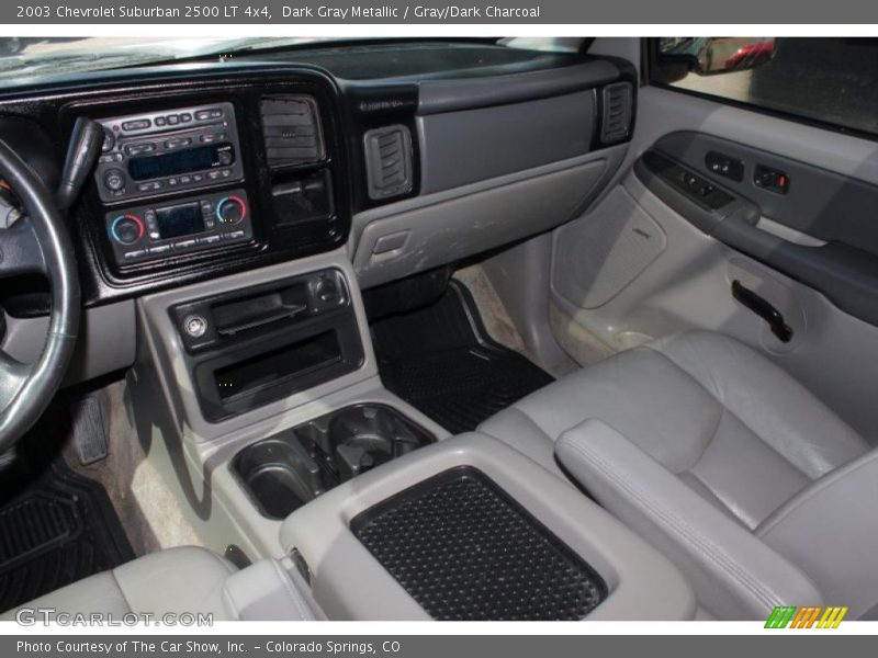 Dark Gray Metallic / Gray/Dark Charcoal 2003 Chevrolet Suburban 2500 LT 4x4