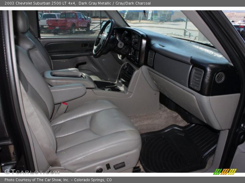 Dark Gray Metallic / Gray/Dark Charcoal 2003 Chevrolet Suburban 2500 LT 4x4