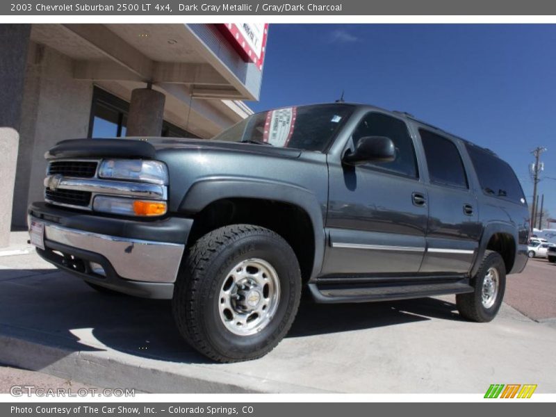 Dark Gray Metallic / Gray/Dark Charcoal 2003 Chevrolet Suburban 2500 LT 4x4