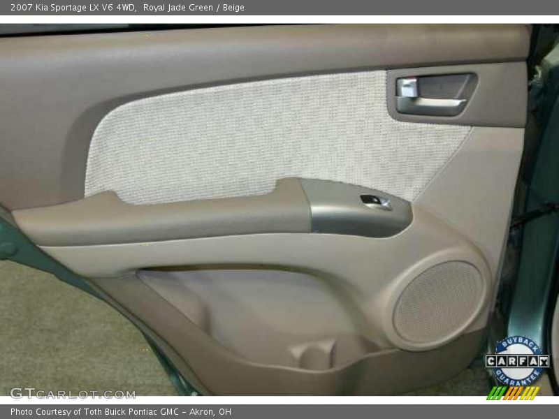 Royal Jade Green / Beige 2007 Kia Sportage LX V6 4WD