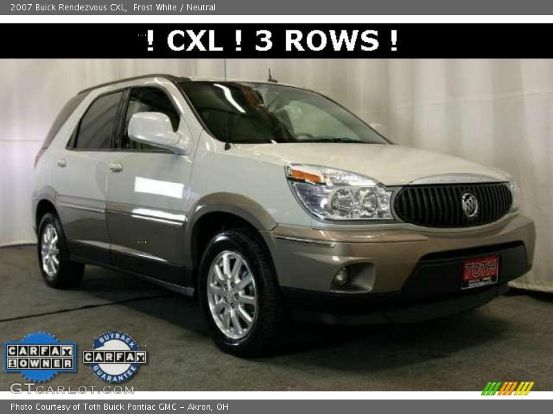 Frost White / Neutral 2007 Buick Rendezvous CXL
