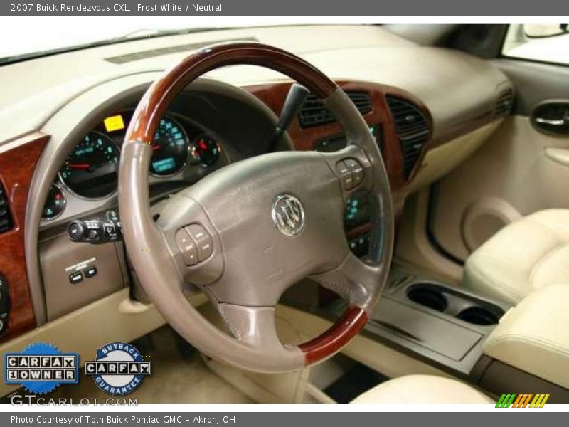 Frost White / Neutral 2007 Buick Rendezvous CXL