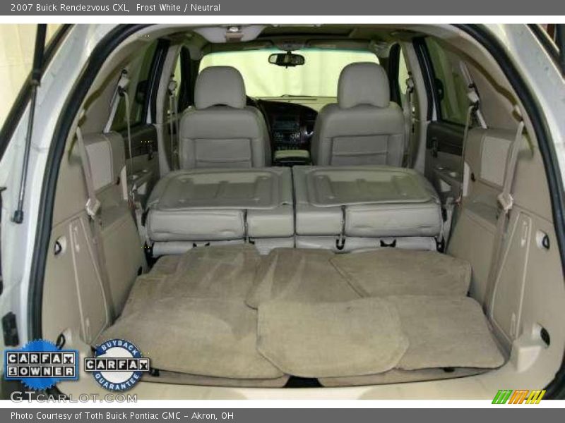 Frost White / Neutral 2007 Buick Rendezvous CXL