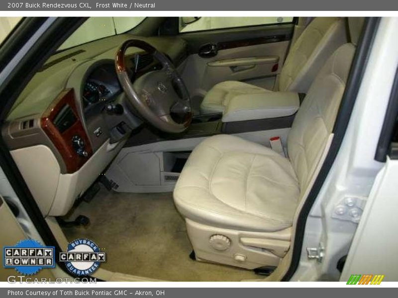 Frost White / Neutral 2007 Buick Rendezvous CXL