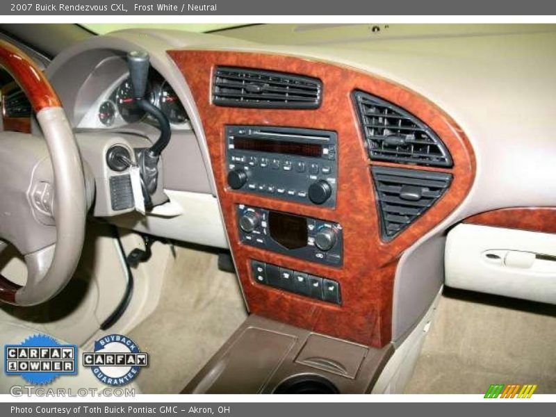 Frost White / Neutral 2007 Buick Rendezvous CXL