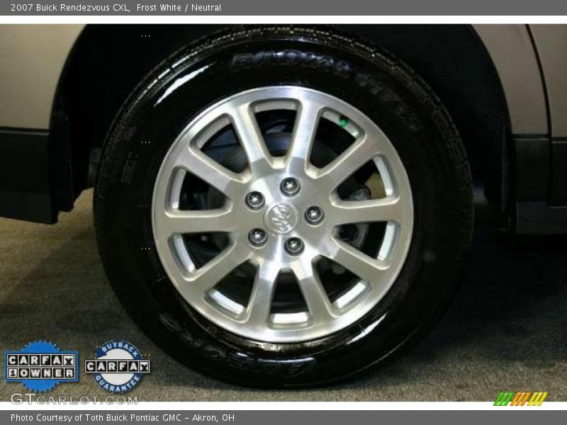 Frost White / Neutral 2007 Buick Rendezvous CXL