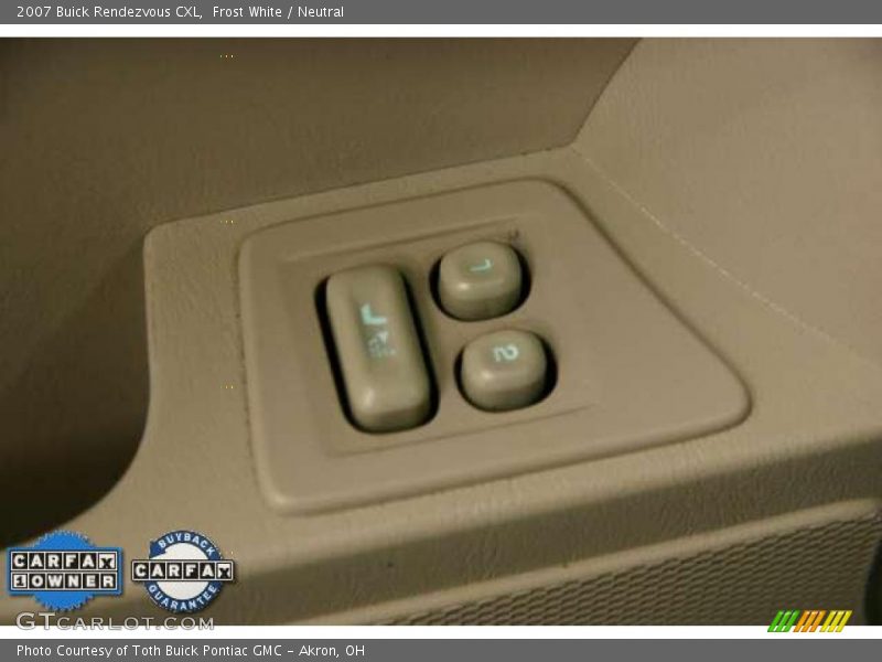 Frost White / Neutral 2007 Buick Rendezvous CXL