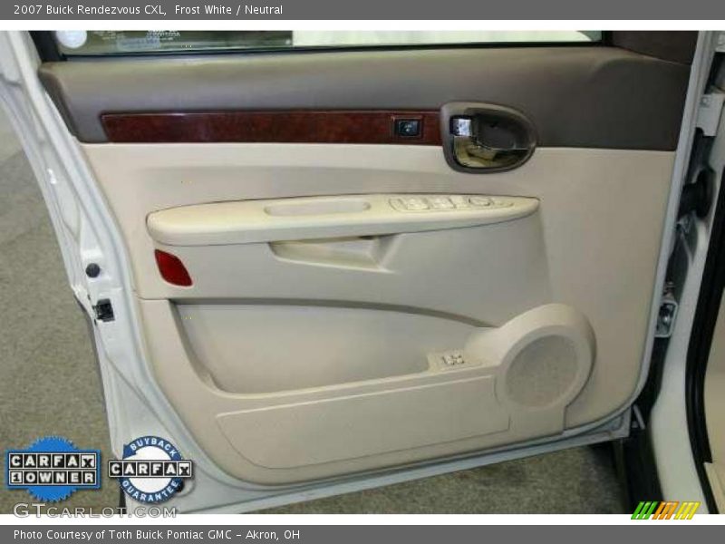 Frost White / Neutral 2007 Buick Rendezvous CXL
