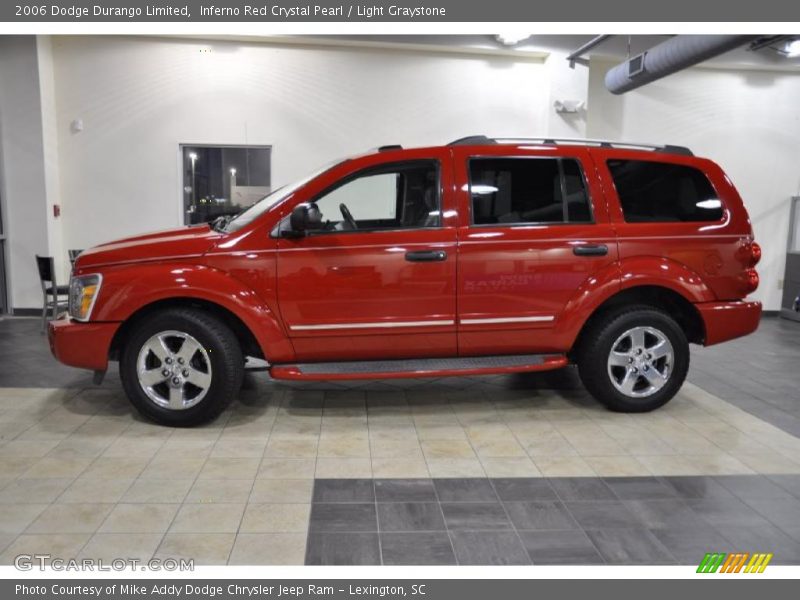 Inferno Red Crystal Pearl / Light Graystone 2006 Dodge Durango Limited