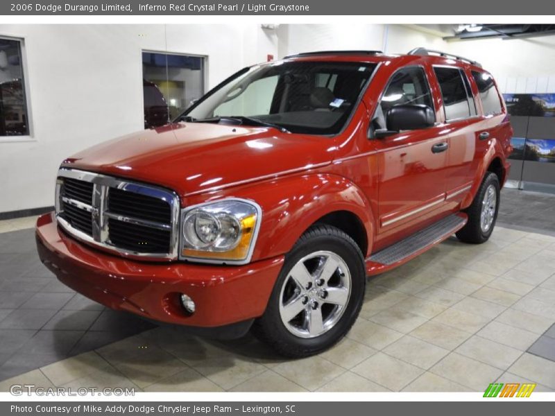 Inferno Red Crystal Pearl / Light Graystone 2006 Dodge Durango Limited