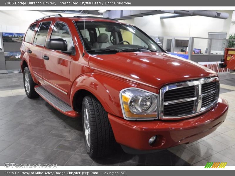 Inferno Red Crystal Pearl / Light Graystone 2006 Dodge Durango Limited